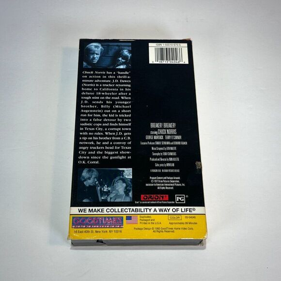 Vintage VHS Tape: Chuck Norris 'BREAKER, BREAKER" - Picture 4 of 6
